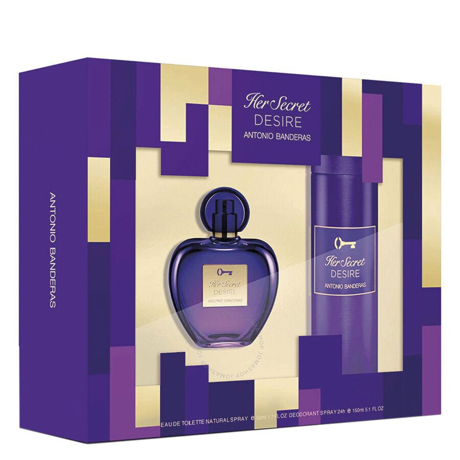 Antonio Banderas Her Secret Desire EDT Deodorant Set For Women | My Perfume Shop