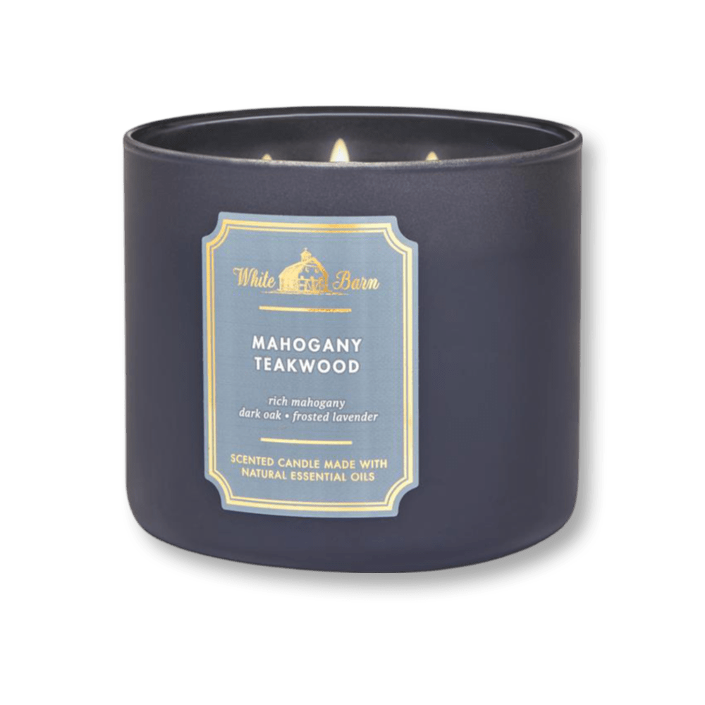 Bath & Body Works White Barn Mahogany Teakwood Scented Candle | My Perfume Shop