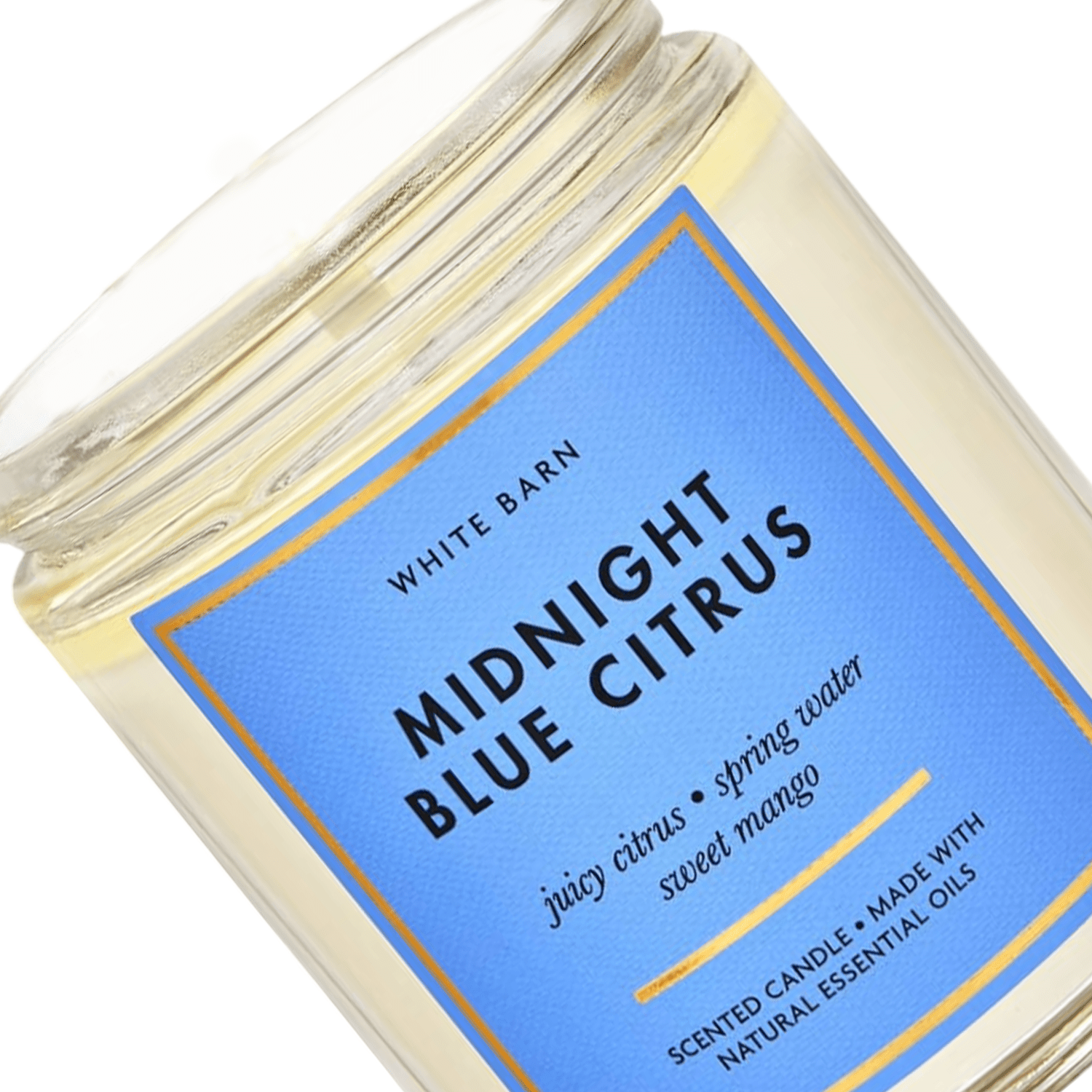 Bath & Body Works White Barn Midnight Blue Citrus Scented Candle | My Perfume Shop