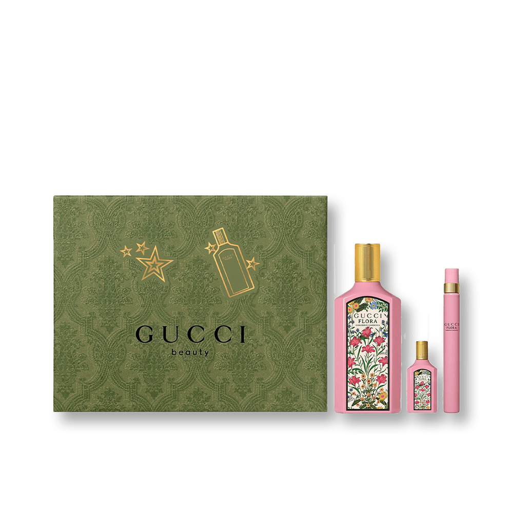 Gucci Flora Gorgeous Gardenia EDP Trio Set | My Perfume Shop