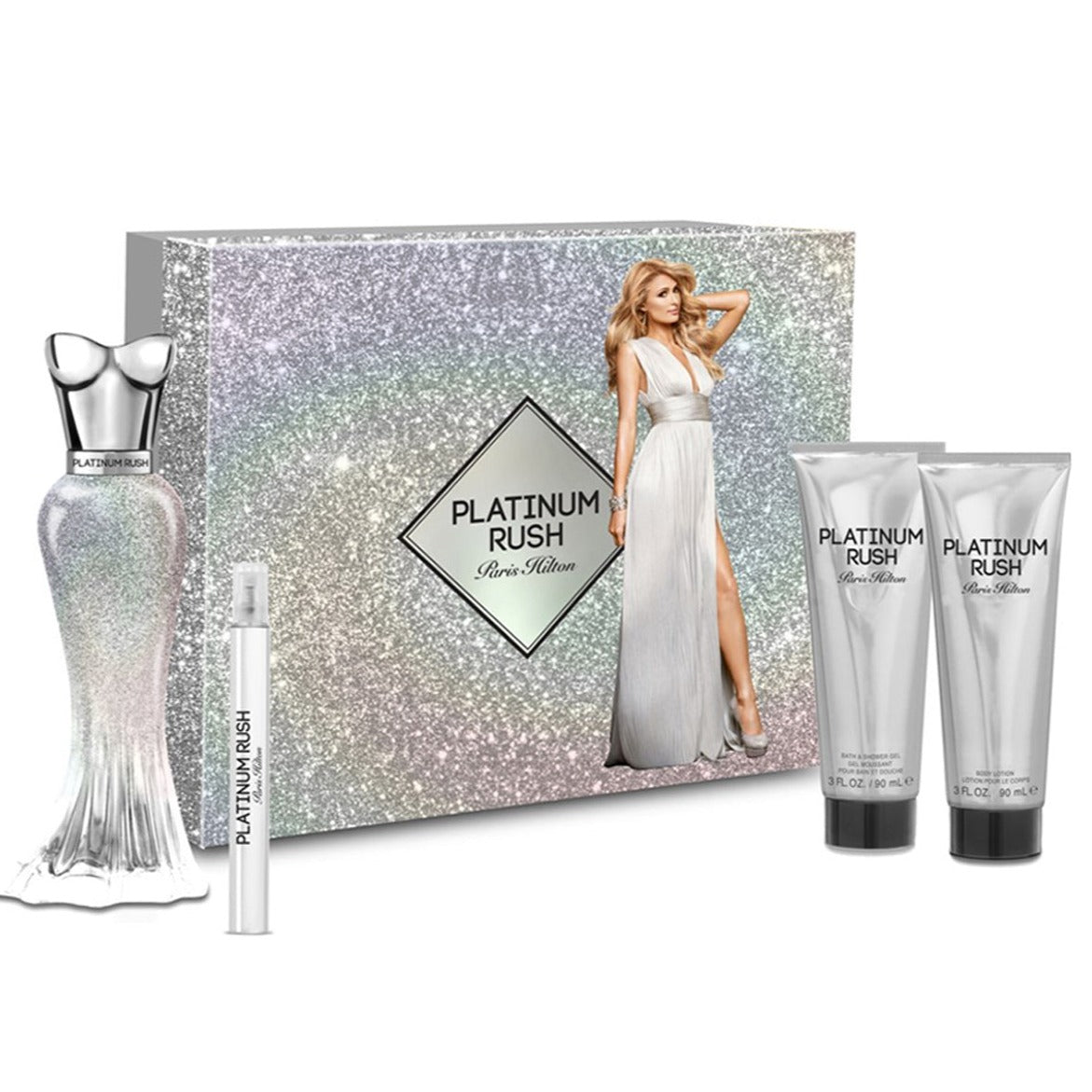 Paris Hilton Platinum Rush Luxury Fragrance Ensemble | My Perfume Shop